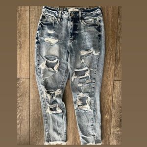 Women’s KanCan Acid Wash Mom Jeans style #KC5201M